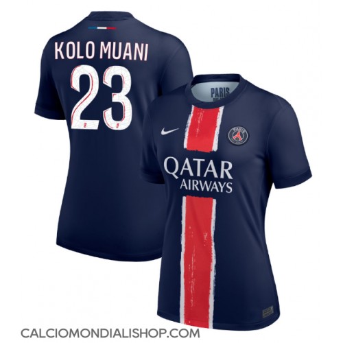 Maglie da calcio Paris Saint-Germain Randal Kolo Muani #23 Prima Maglia Femminile 2024-25 Manica Corta